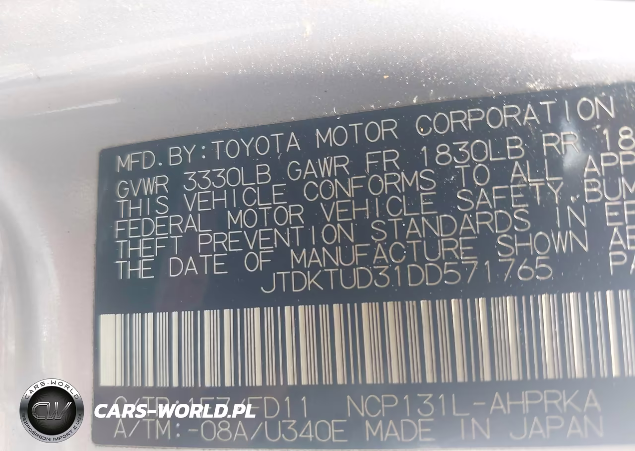 2013 Toyota Yaris Se VIN:JTDKTUD31DD571765 - 9