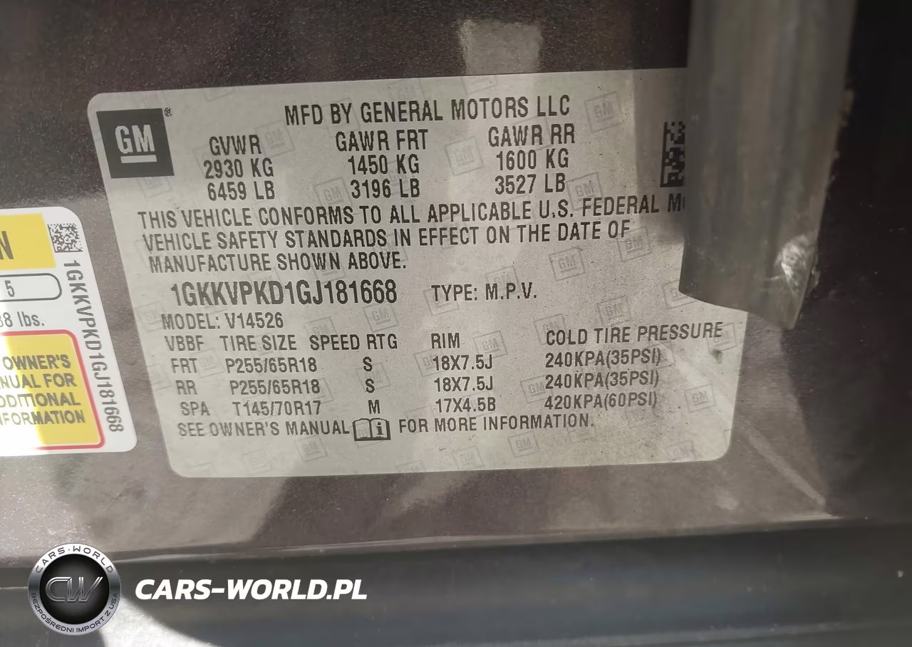 2016 GMC Acadia Sle-2 VIN:1GKKVPKD1GJ181668 - 9