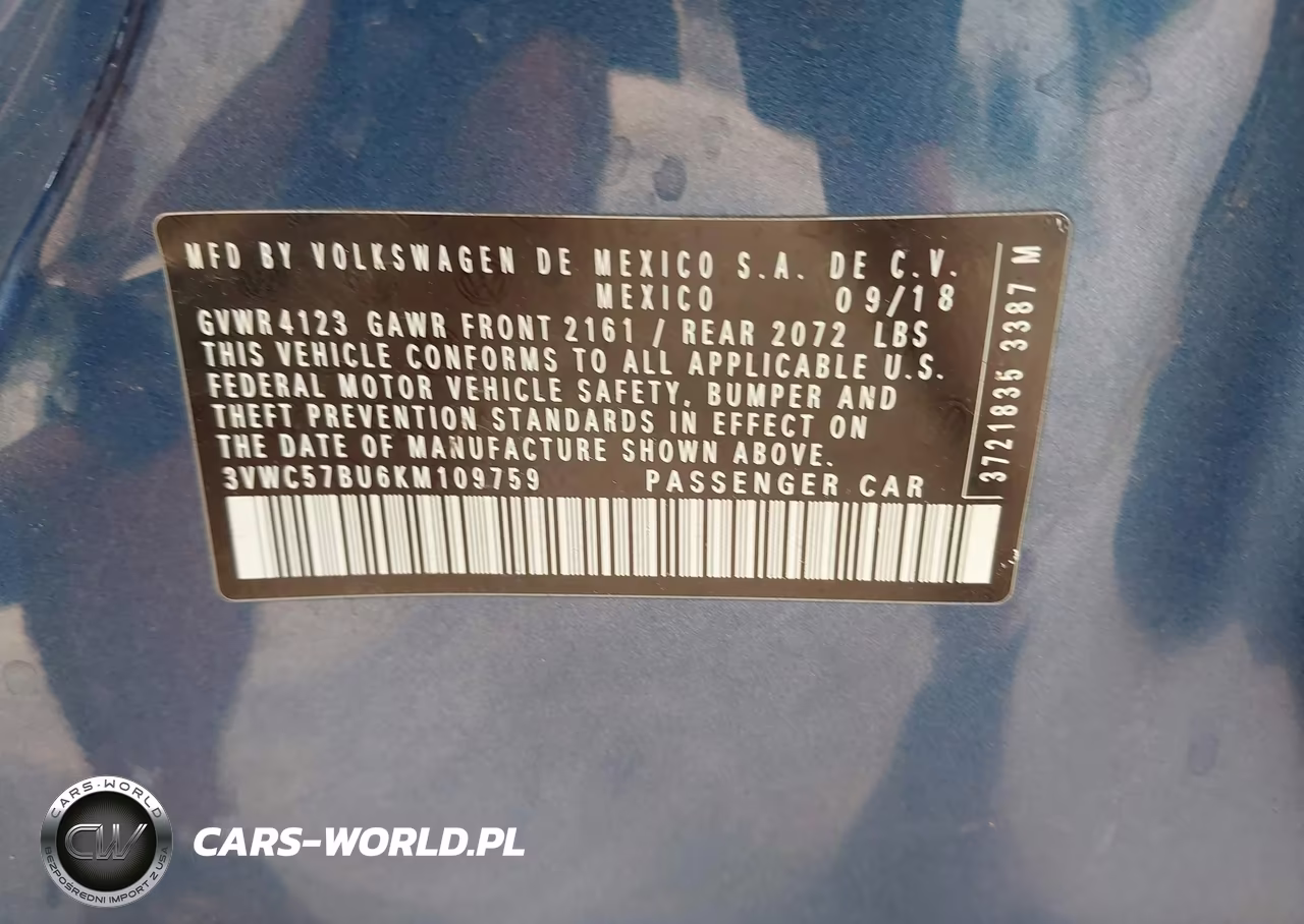 2019 Volkswagen Jetta 1.4T R-Line-1.4T S-1.4T Se VIN:3VWC57BU6KM109759 - 9
