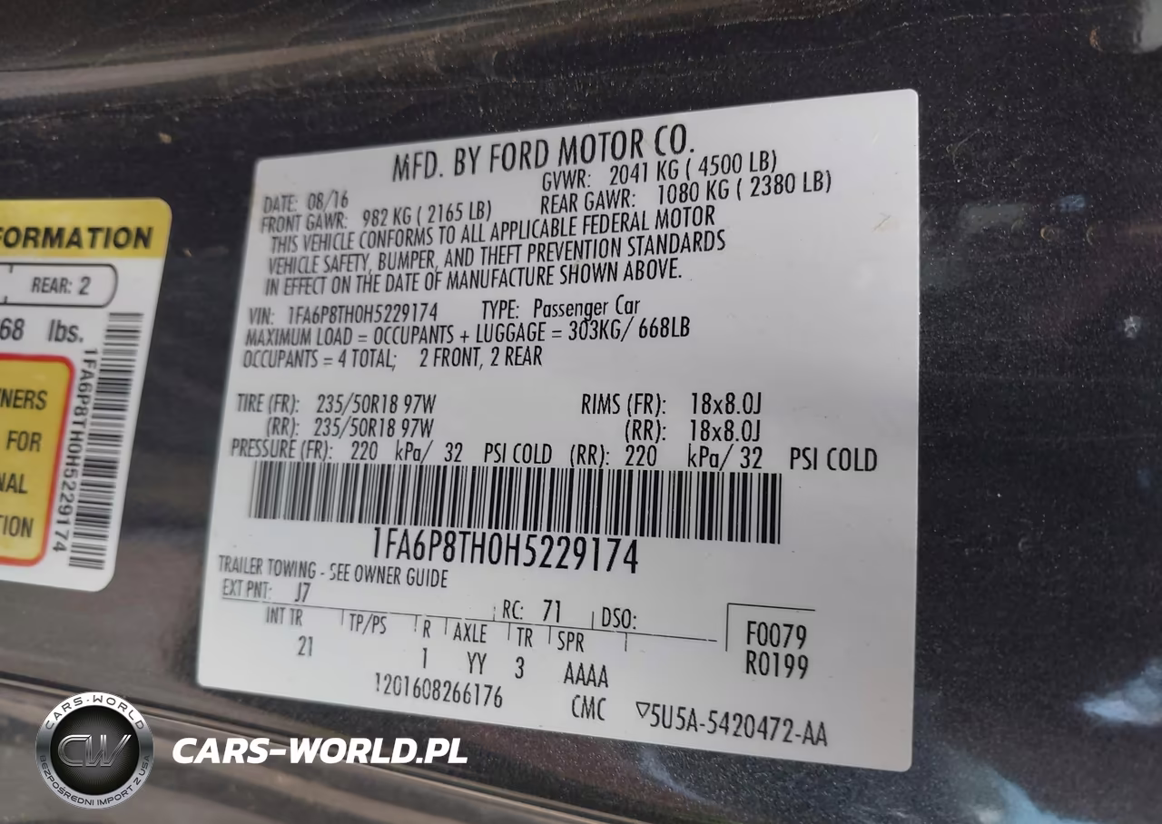 2017 Ford Mustang Ecoboost VIN:1FA6P8TH0H5229174 - 9