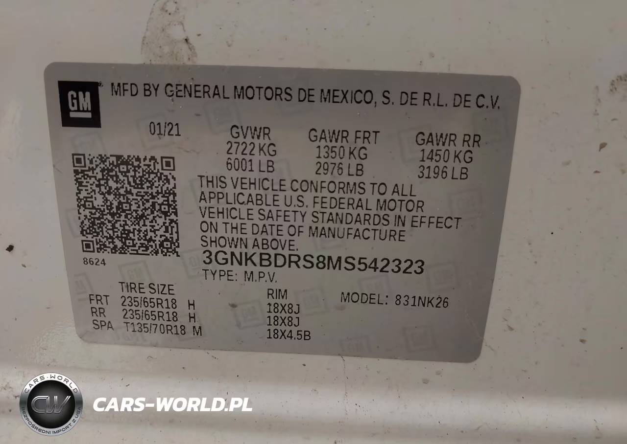 2021 Chevrolet Blazer Fwd 3Lt VIN:3GNKBDRS8MS542323 - 9