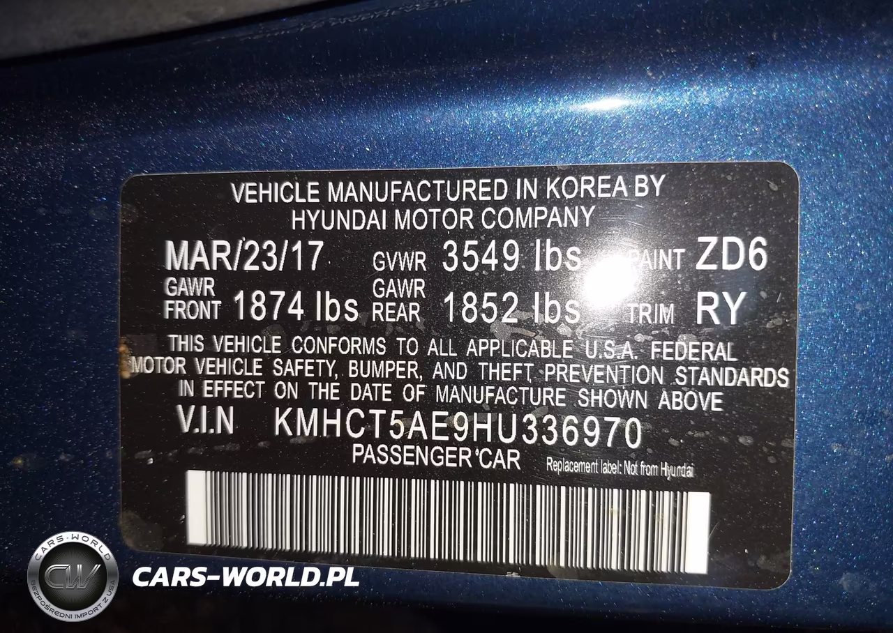 2017 Hyundai Accent Se VIN:KMHCT5AE9HU336970 - 9