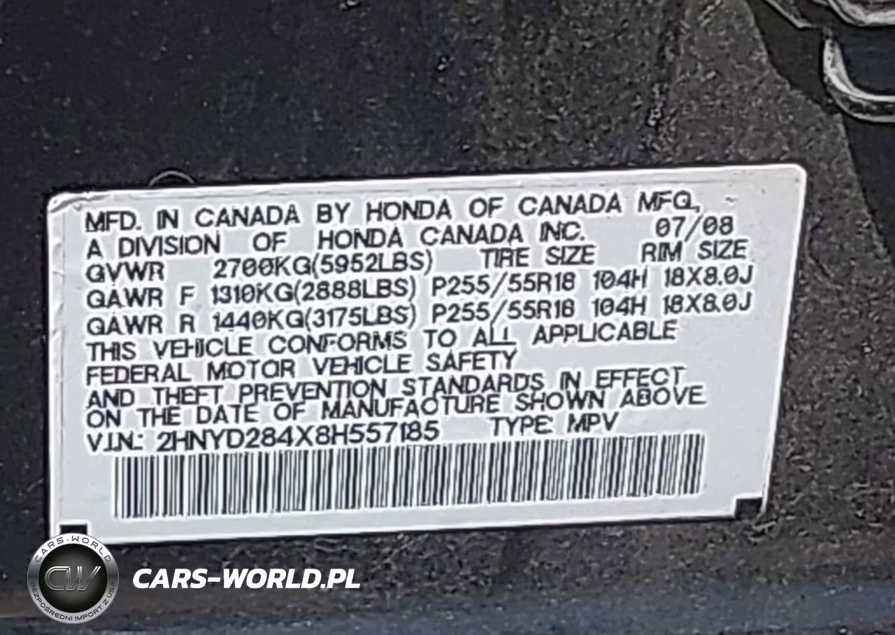 2008 Acura Mdx Technology Package VIN:2HNYD284X8H557185 - 9