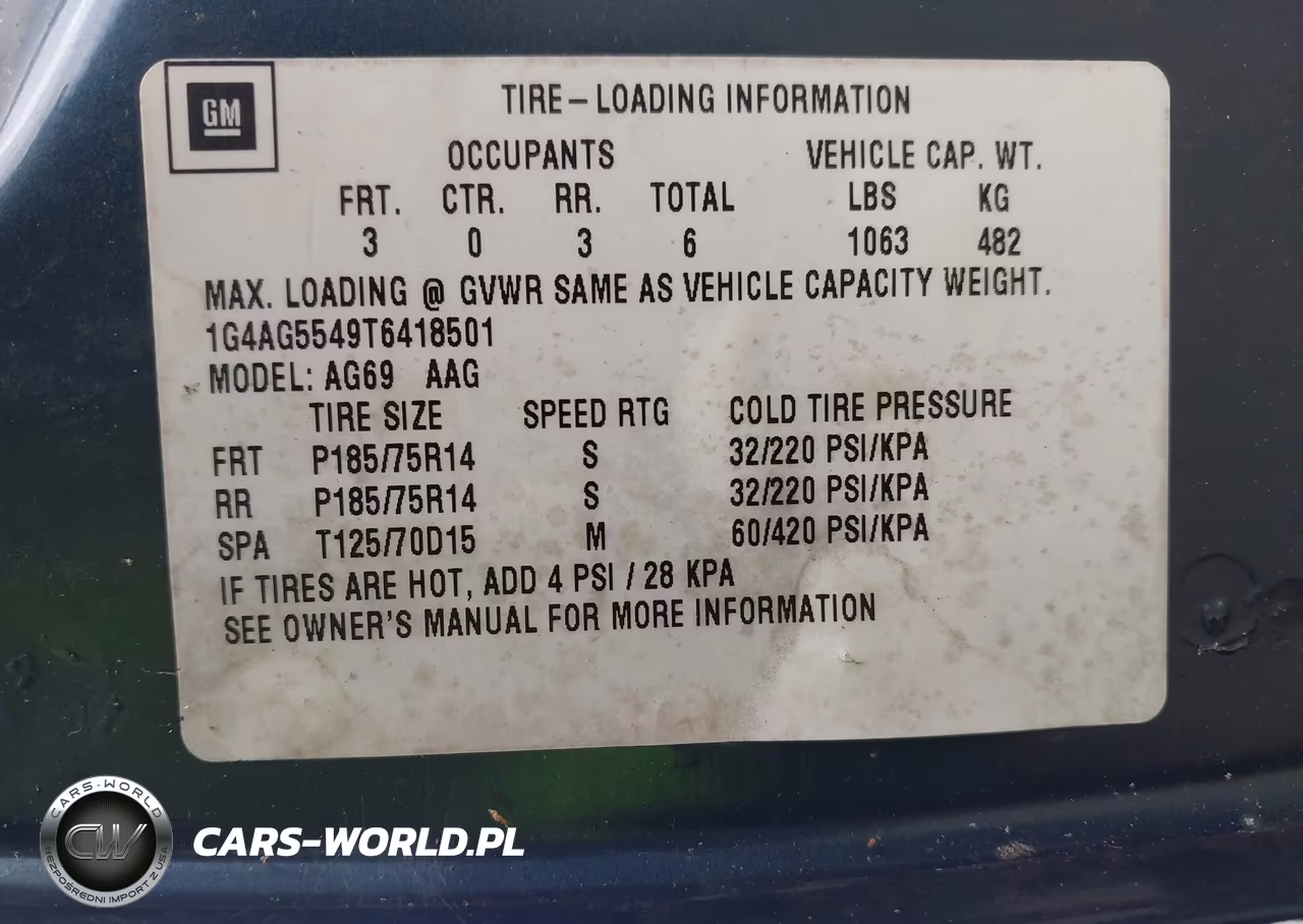 1996 Buick Century Special-Custom-Limited VIN:1G4AG5549T6418501 - 9