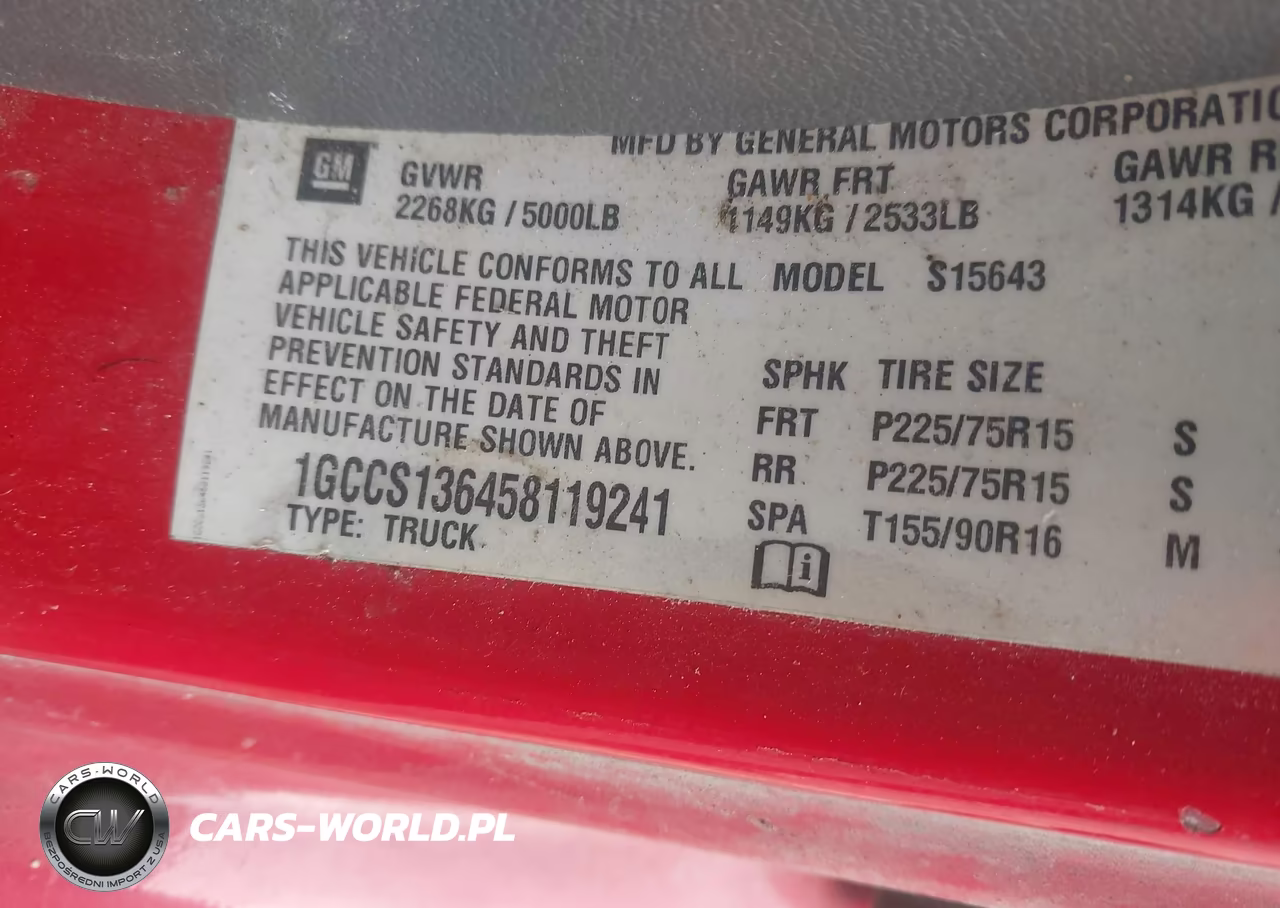 2005 Chevrolet Colorado Ls VIN:1GCCS136458119241 - 9