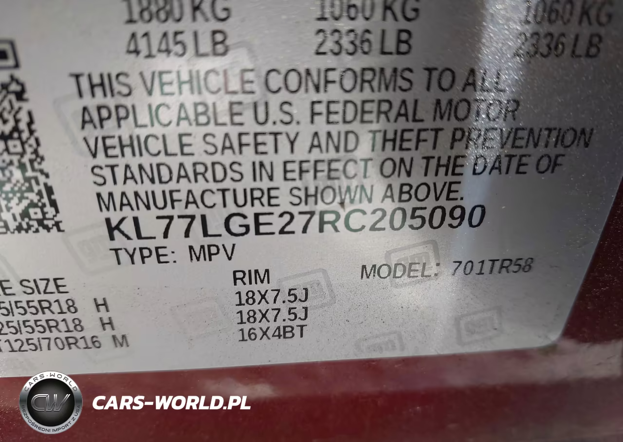 2024 Chevrolet Trax Fwd 1Rs VIN:KL77LGE27RC205090 - 9