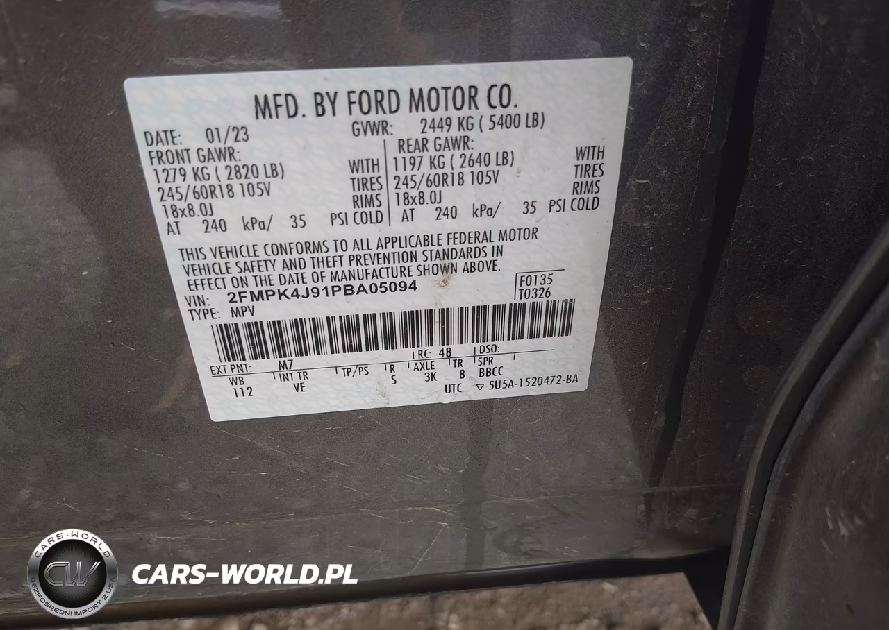 2023 Ford Edge Sel VIN:2FMPK4J91PBA05094 - 8