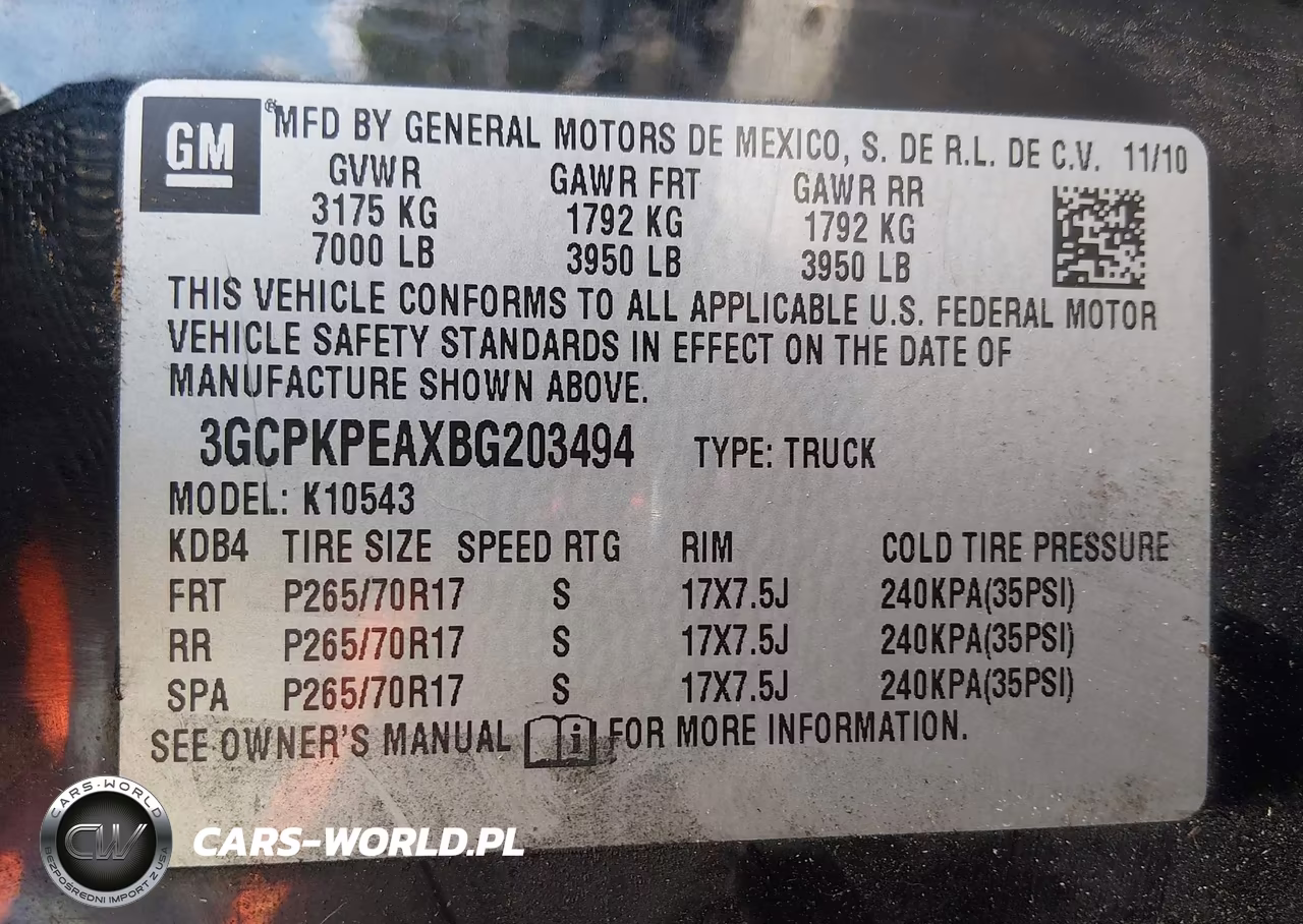 2011 Chevrolet Silverado 1500 Work Truck VIN:3GCPKPEAXBG203494 - 9