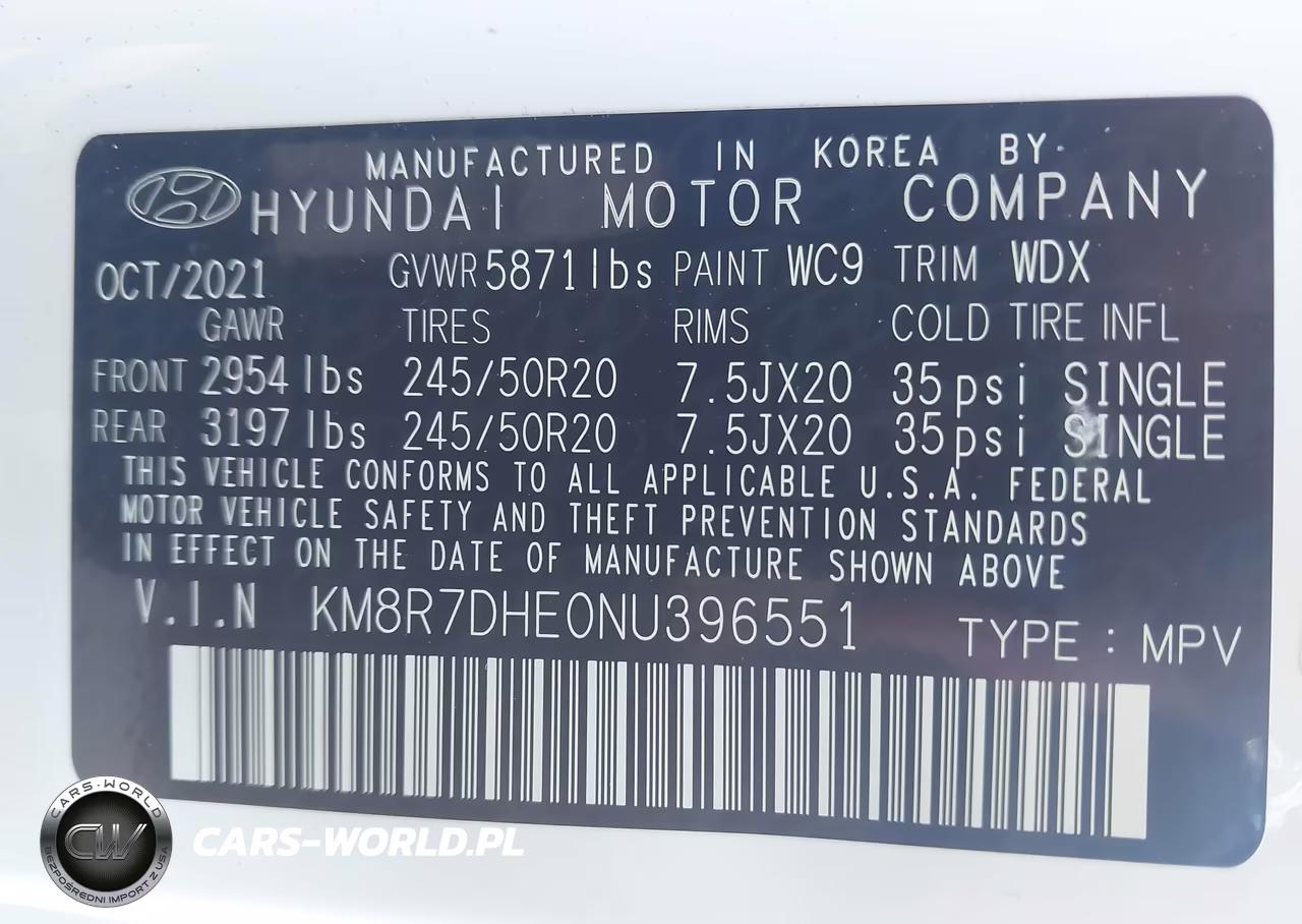 2022 Hyundai Palisade Calligraphy VIN:KM8R7DHE0NU396551 - 9