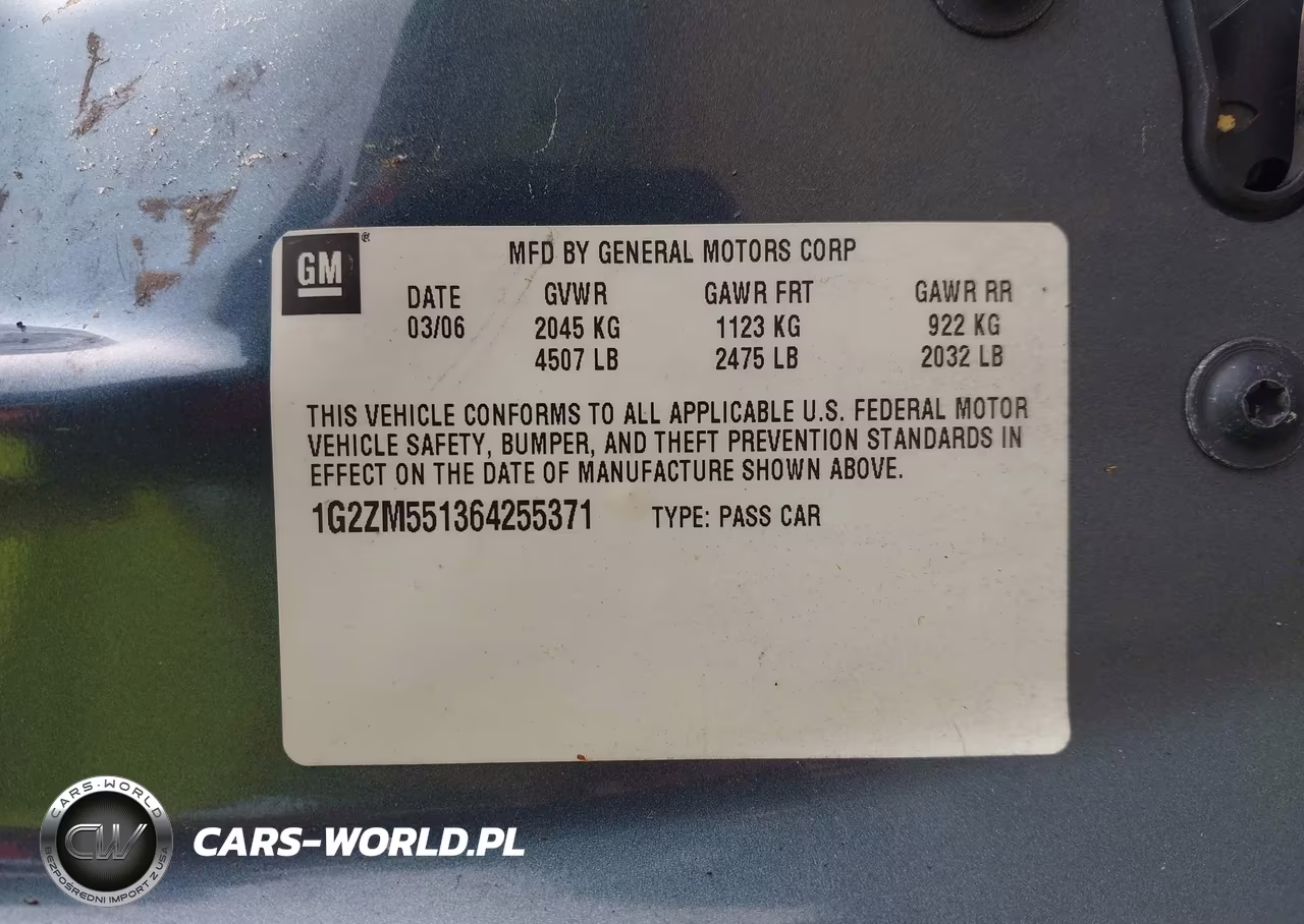 2006 Pontiac G6 Gtp VIN:1G2ZM551364255371 - 9