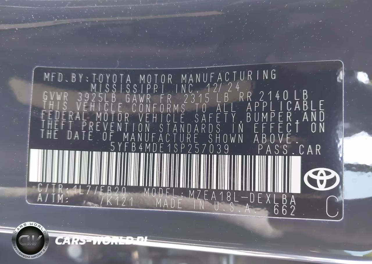 2025 Toyota Corolla Le VIN:5YFB4MDE1SP257039 - 9