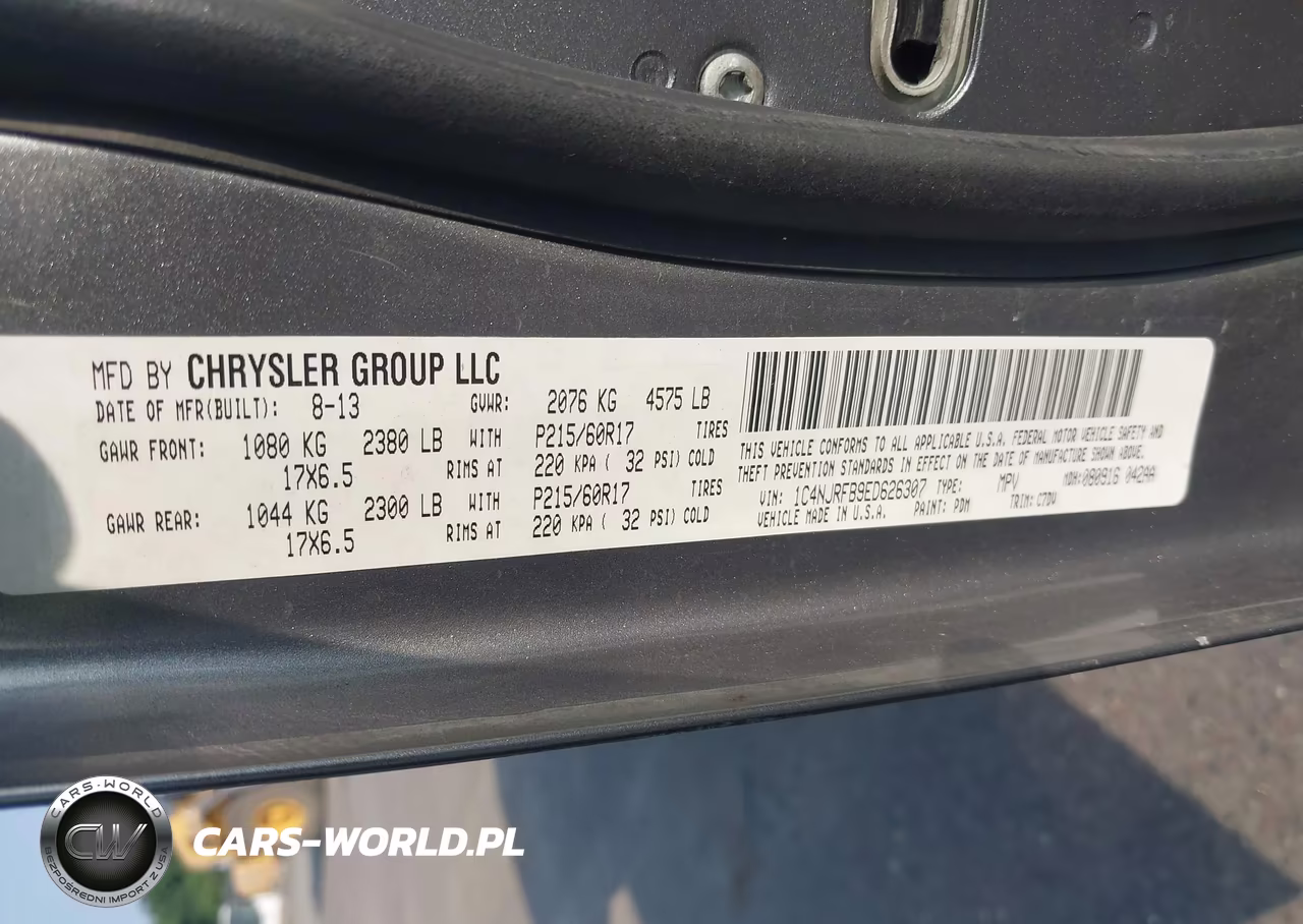 2014 Jeep Patriot Latitude VIN:1C4NJRFB9ED626307 - 9
