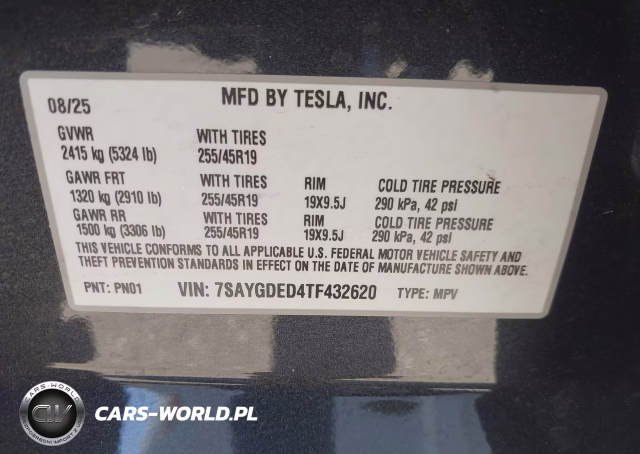 2026 Tesla Model Y Premium Rear-Wheel Drive-Rear-Wheel Drive VIN:7SAYGDED4TF432620 - 9