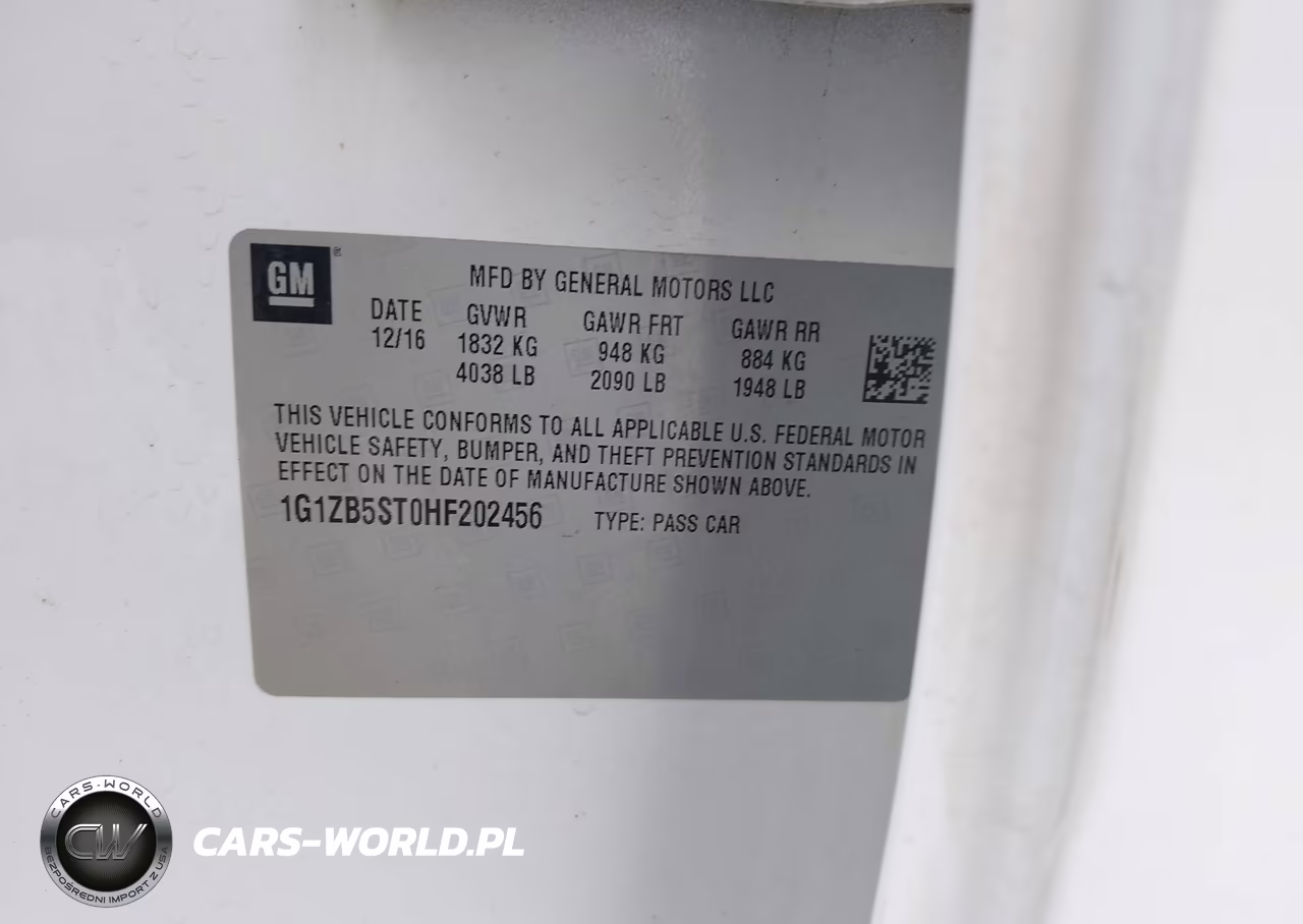 2017 Chevrolet Malibu Ls VIN:1G1ZB5ST0HF202456 - 9