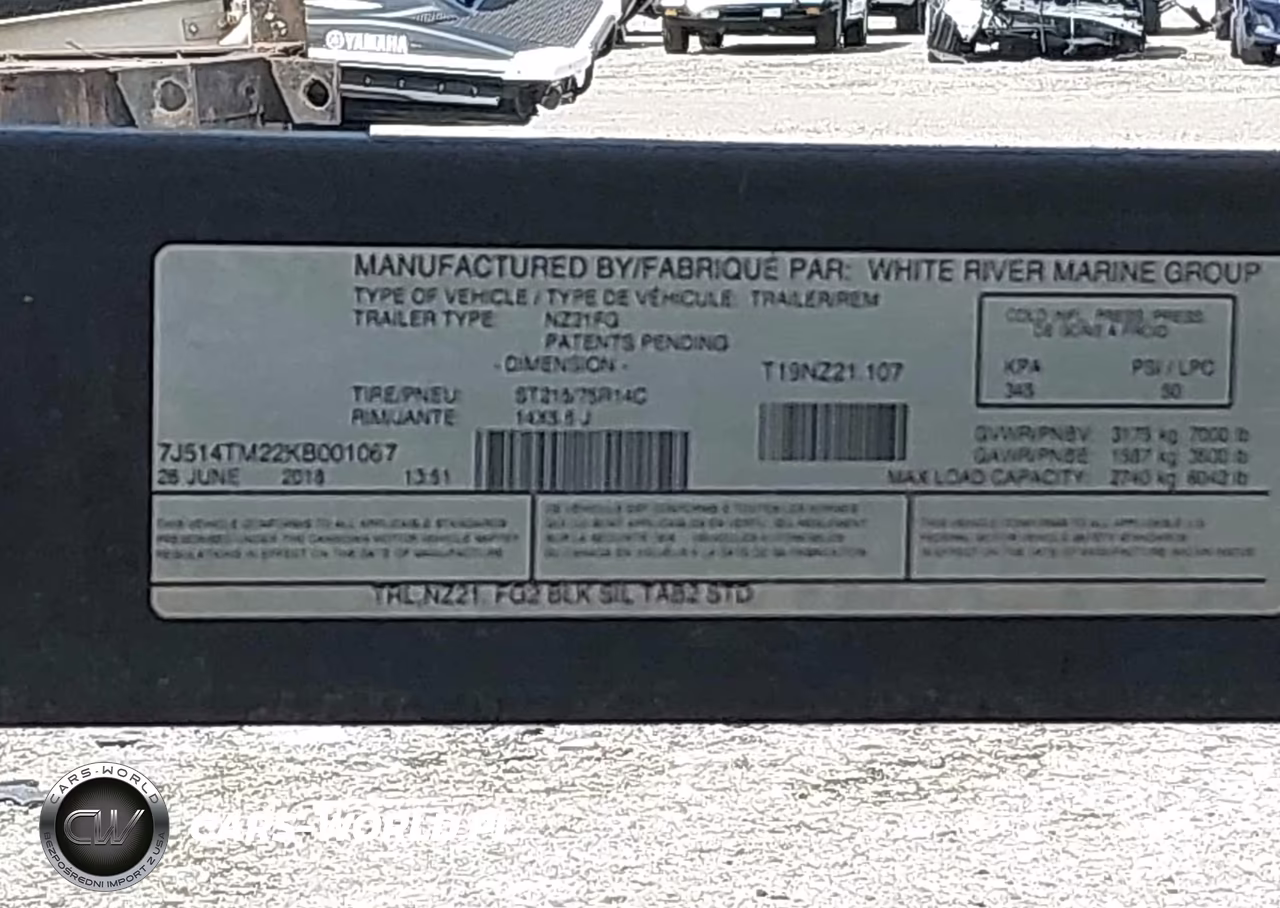 2019 White River Marine Group Boat VIN:BUJ80481F819 - 13