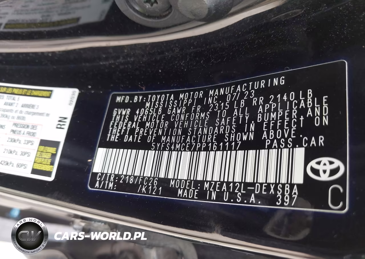 2023 Toyota Corolla Se VIN:5YFS4MCE7PP161117 - 9