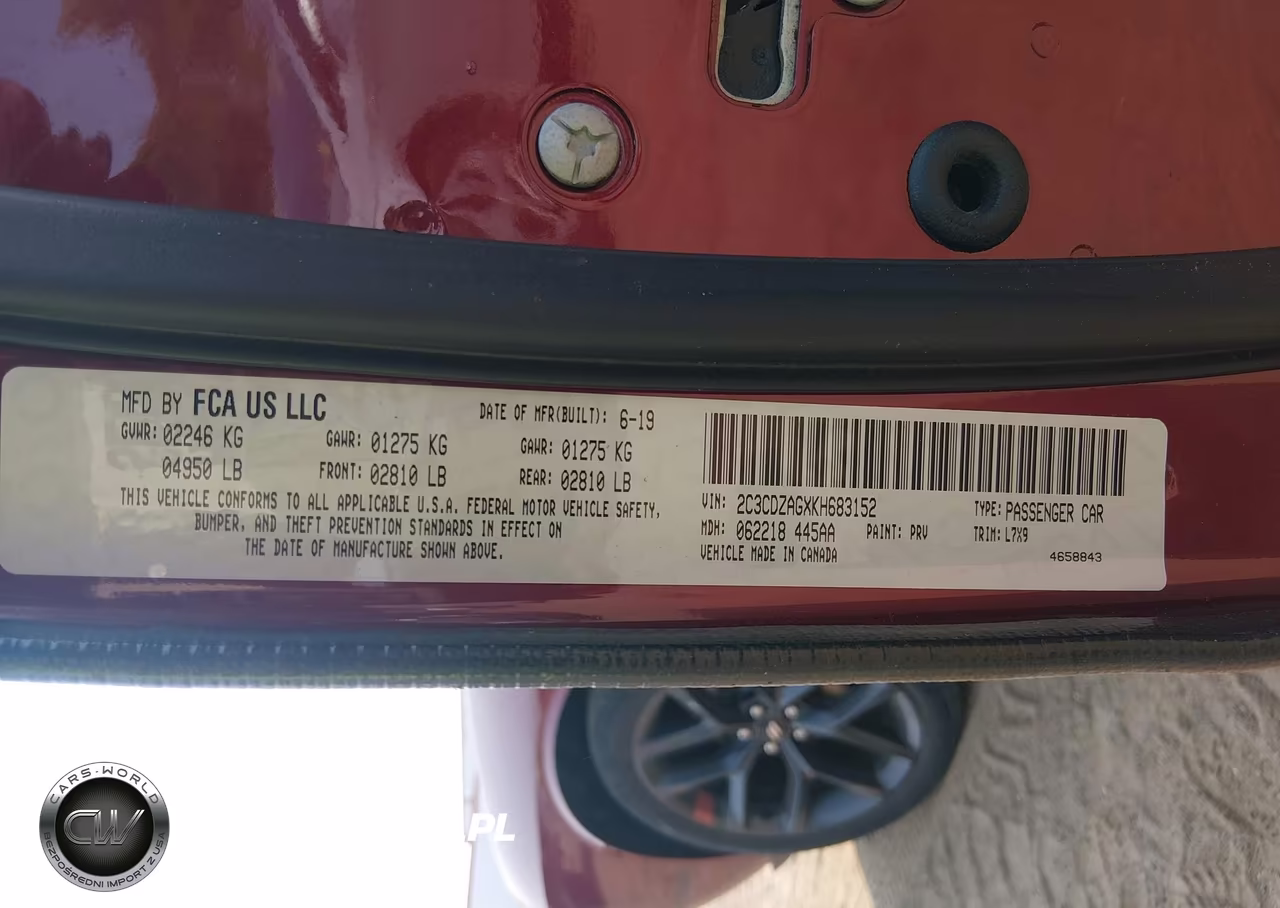 2019 Dodge Challenger Sxt VIN:2C3CDZAGXKH683152 - 9