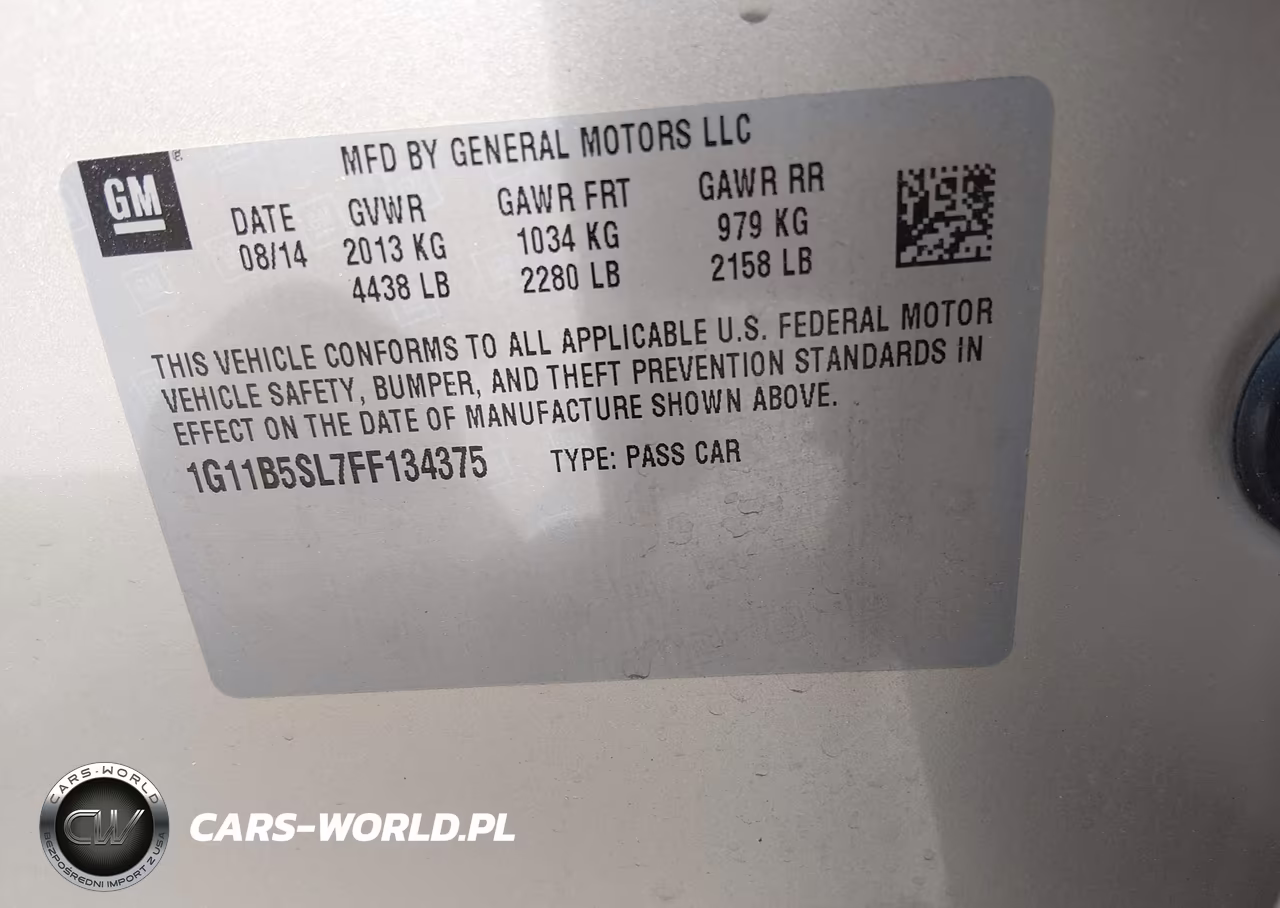 2015 Chevrolet Malibu Ls VIN:1G11B5SL7FF134375 - 9
