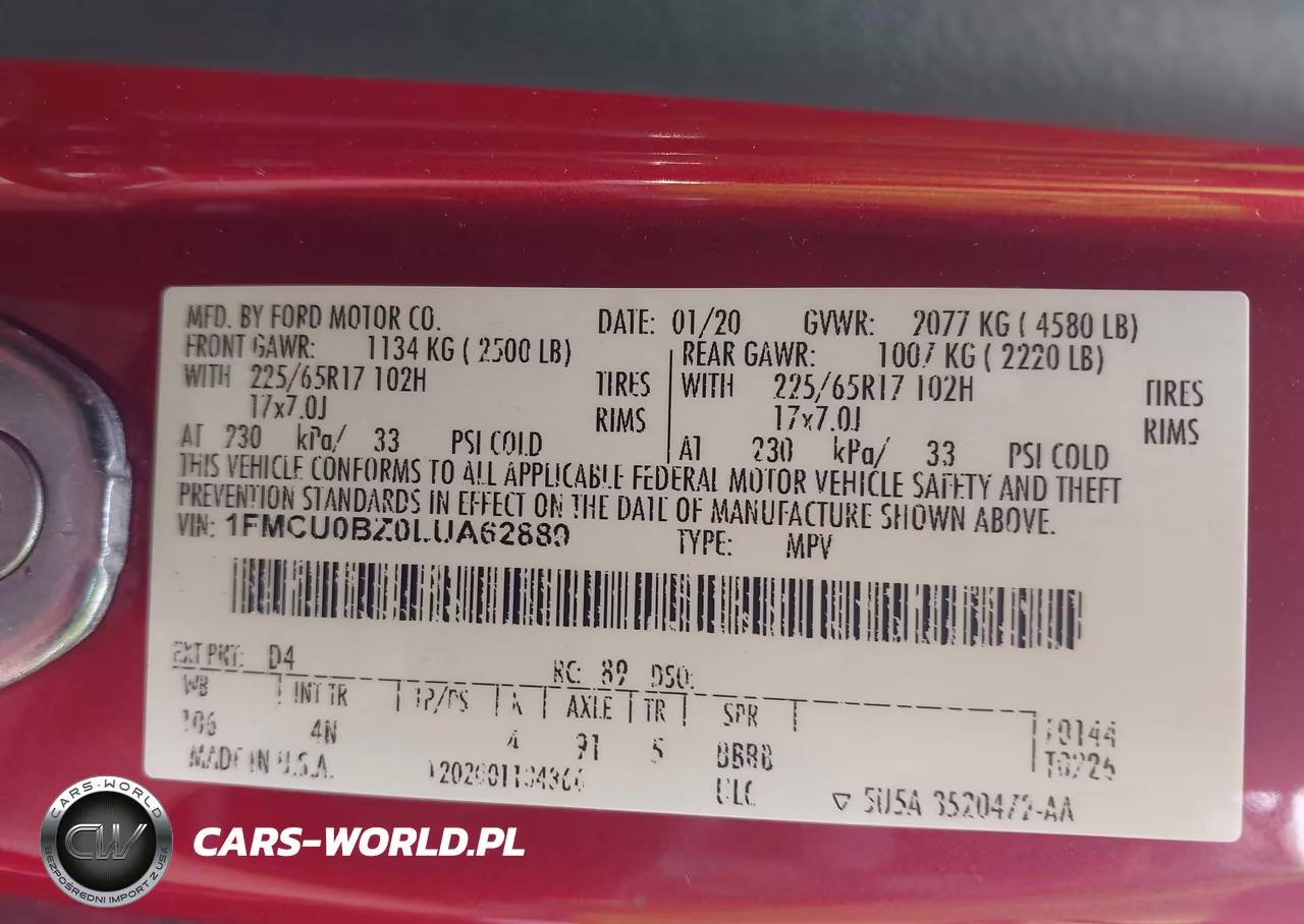2020 Ford Escape Se Sport Hybrid VIN:1FMCU0BZ0LUA62889 - 9