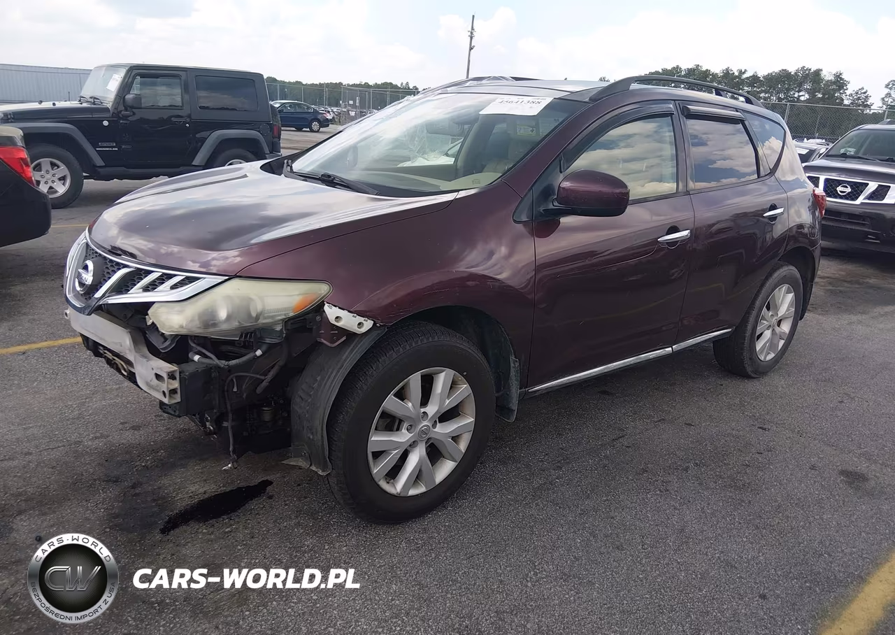 2013 Nissan Murano Sl VIN:JN8AZ1MU2DW203444 - 2
