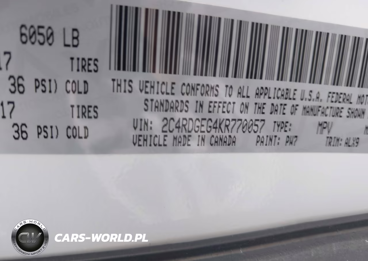 2019 Dodge Grand Caravan Gt VIN:2C4RDGEG4KR770057 - 9
