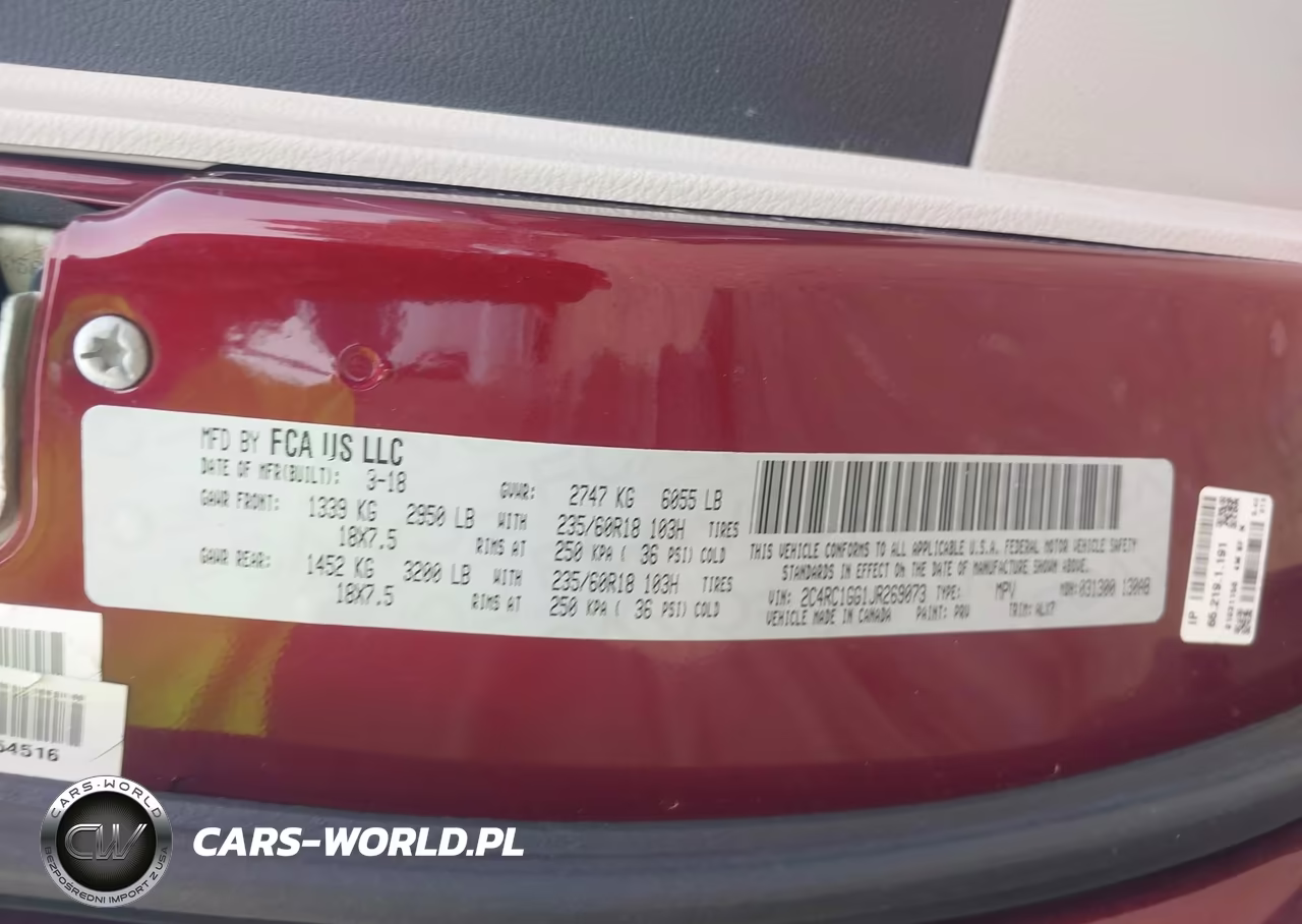 2018 Chrysler Pacifica Limited VIN:2C4RC1GG1JR269073 - 9
