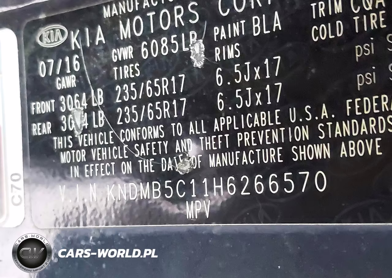 2017 Kia Sedona Lx VIN:KNDMB5C11H6266570 - 9