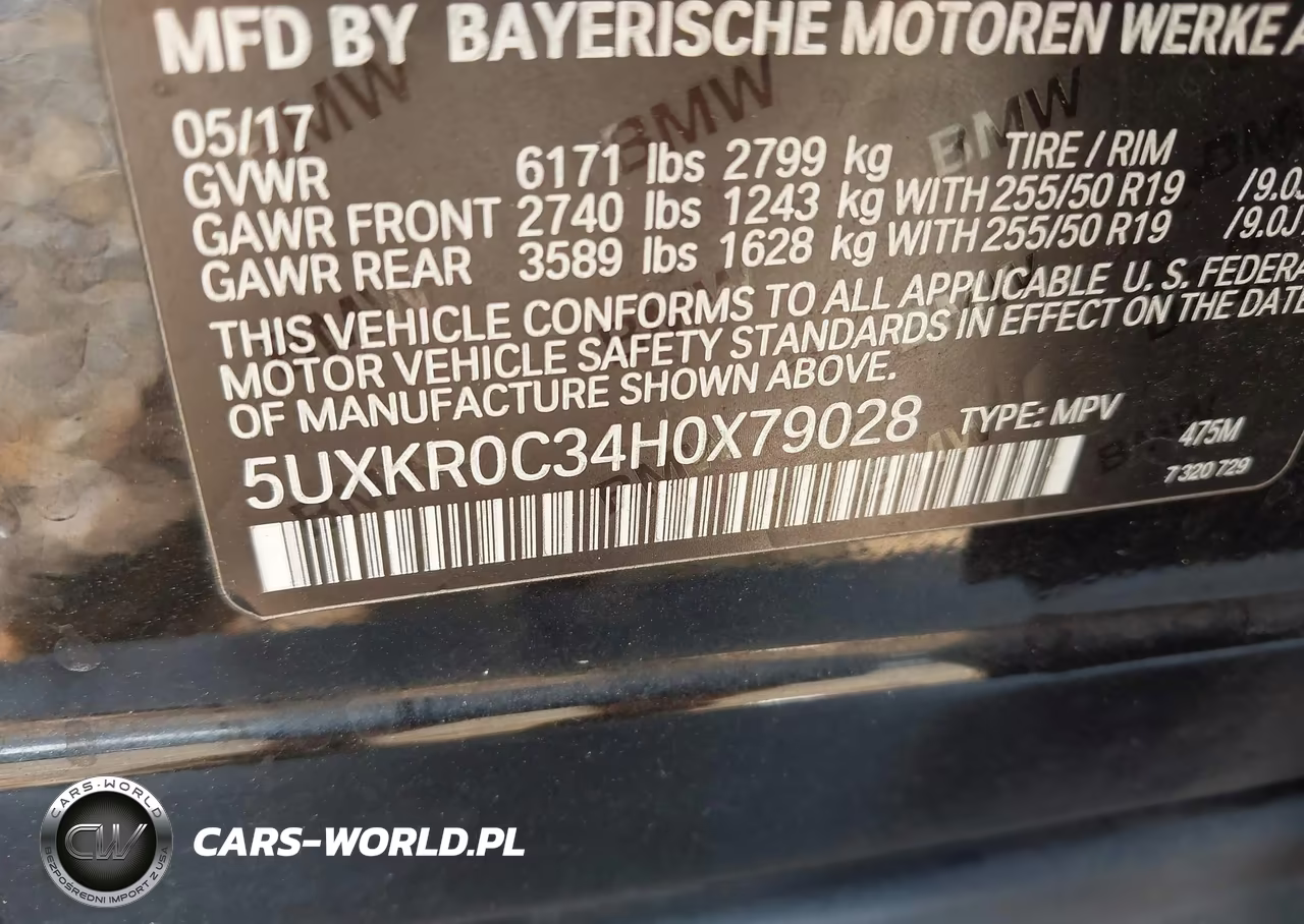 2017 BMW X5 xDrive35I VIN:5UXKR0C34H0X79028 - 9