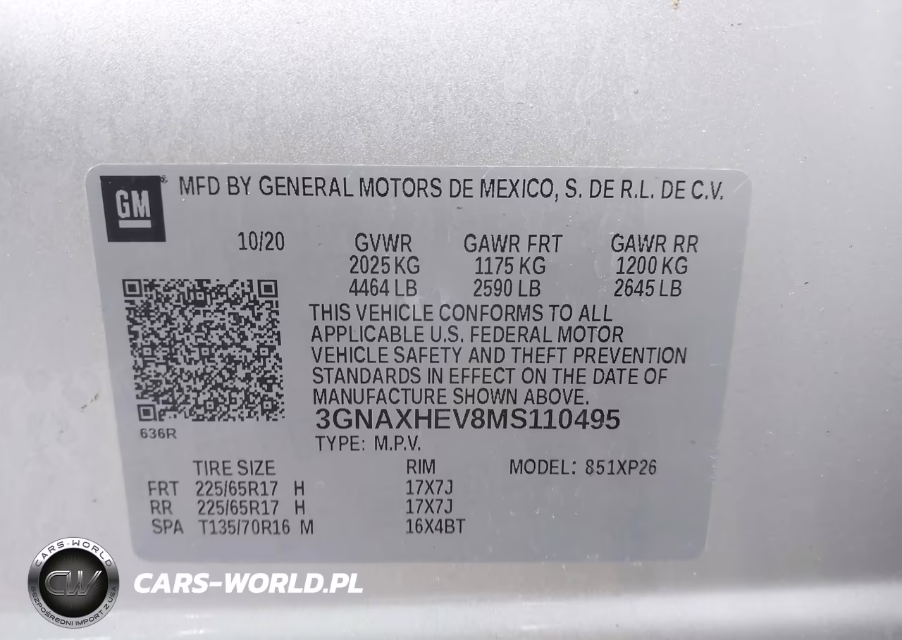 2021 Chevrolet Equinox Fwd Ls VIN:3GNAXHEV8MS110495 - 9