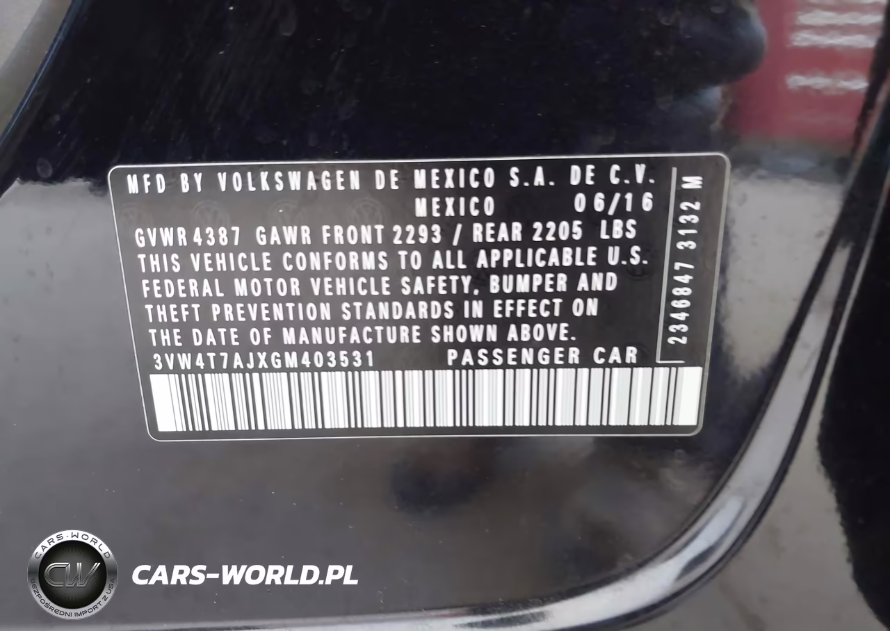 2016 Volkswagen Jetta 2.0T Gli Se VIN:3VW4T7AJXGM403531 - 9