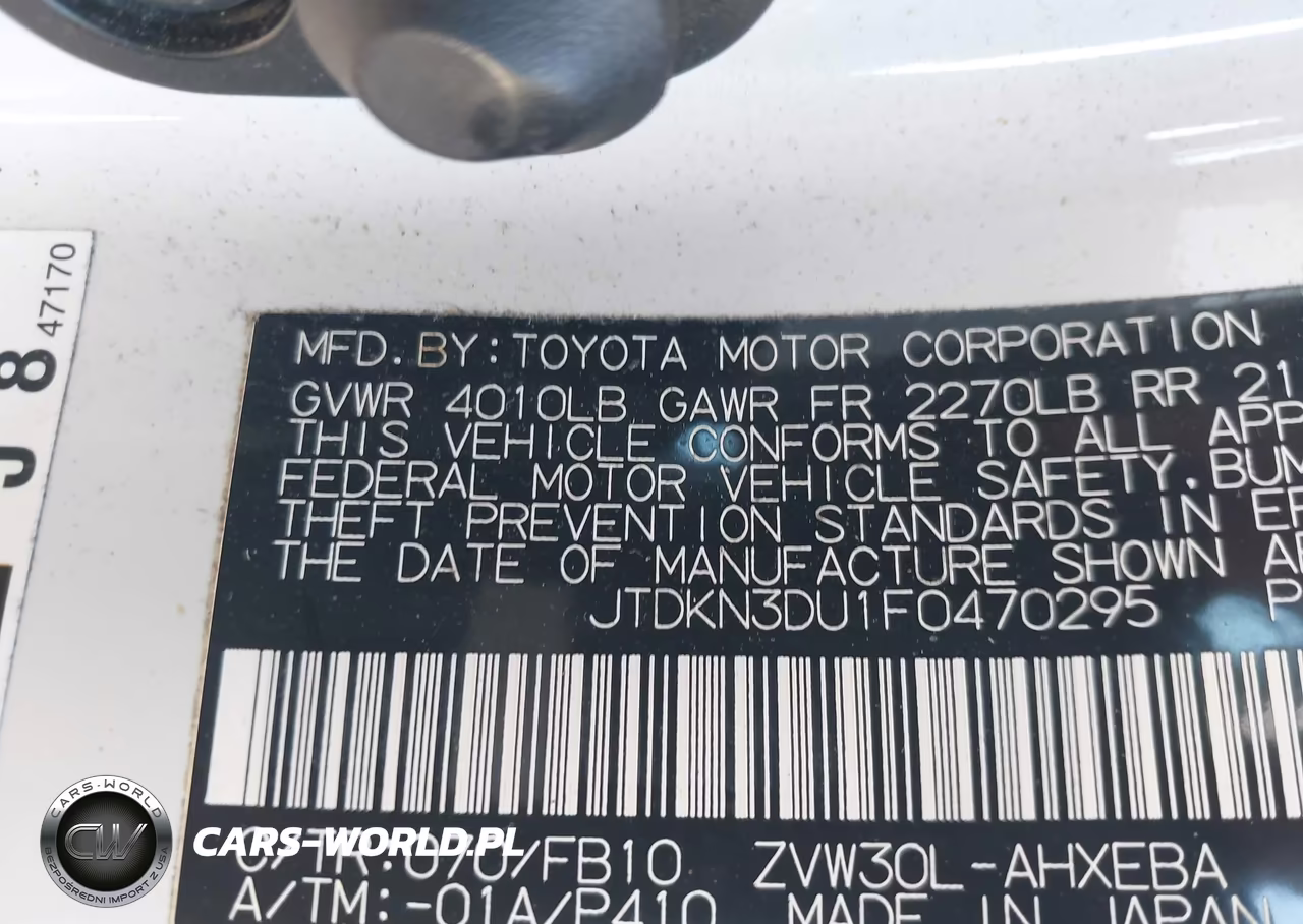 2015 Toyota Prius Two VIN:JTDKN3DU1F0470295 - 9