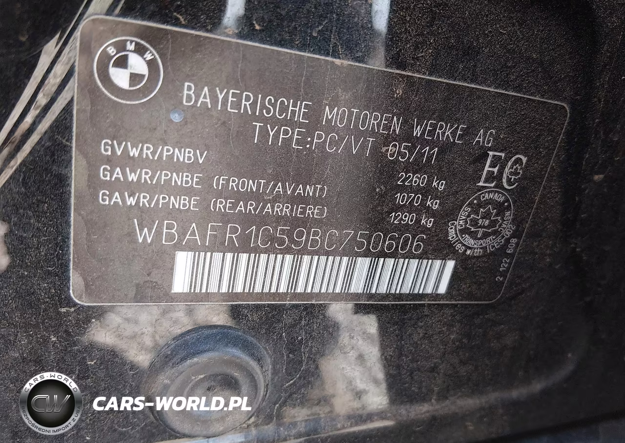 2011 BMW 528I VIN:WBAFR1C59BC750606 - 9