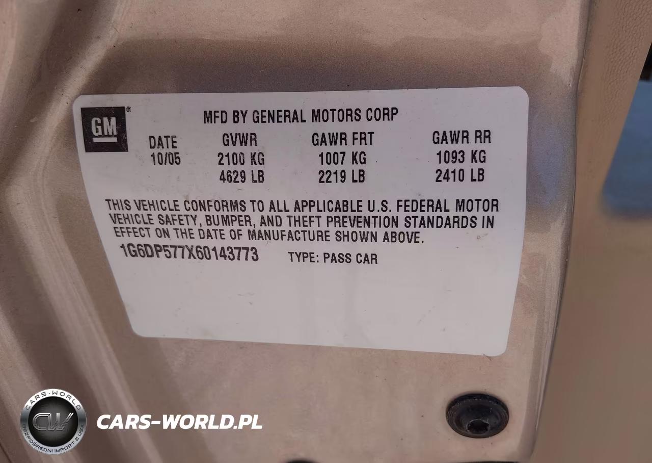 2006 Cadillac Cts Base W-1Sb VIN:1G6DP577N60143773 - 9