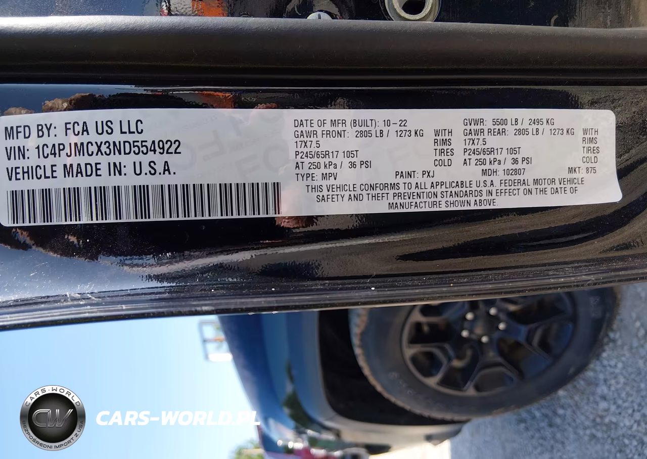 2022 Jeep Cherokee X 4X4 VIN:1C4PJMCX3ND554922 - 9