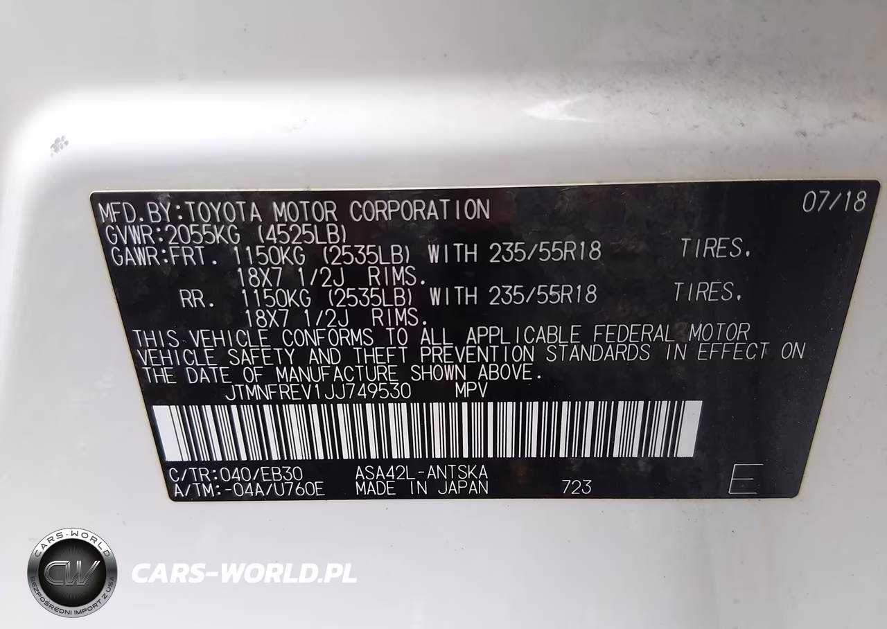 2018 Toyota Rav4 Se VIN:JTMNFREV1JJ749530 - 9