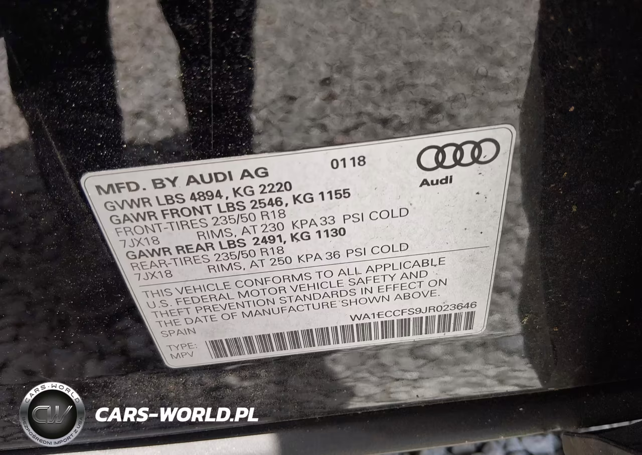 2018 Audi Q3 2.0T Premium-2.0T Sport Premium VIN:WA1ECCFS9JR023646 - 9