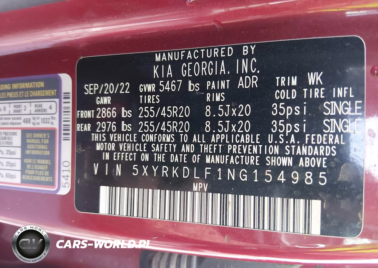 2022 Kia Sorento Sx VIN:5XYRKDLF1NG154985 - 9