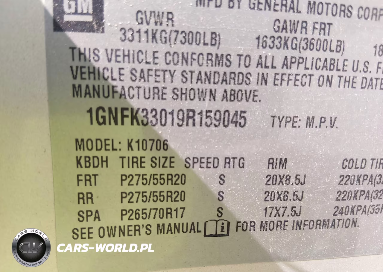 2009 Chevrolet Tahoe Ltz VIN:1GNFK33019R159045 - 9