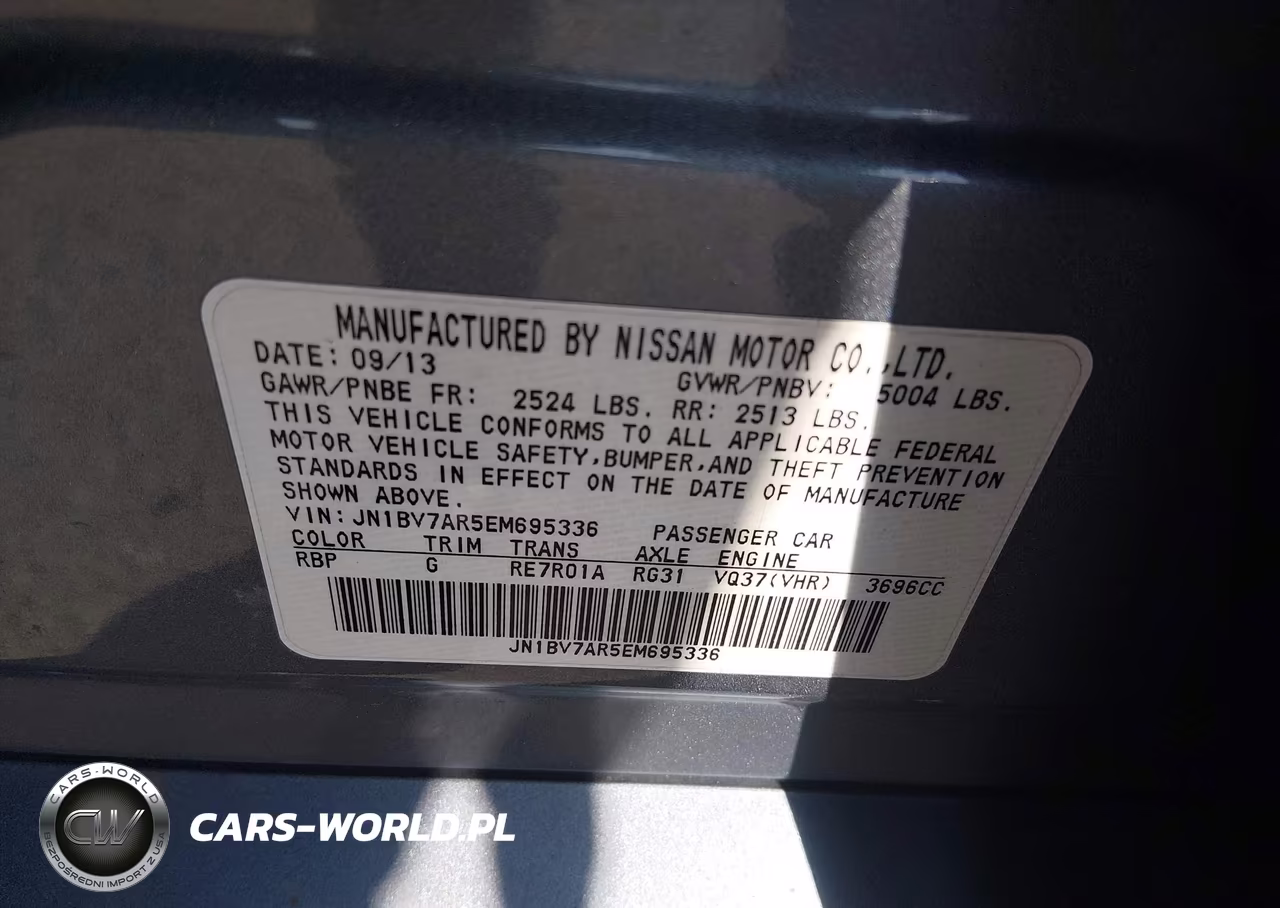 2014 Infiniti Q50 Premium VIN:JN1BV7AR5EM695336 - 9