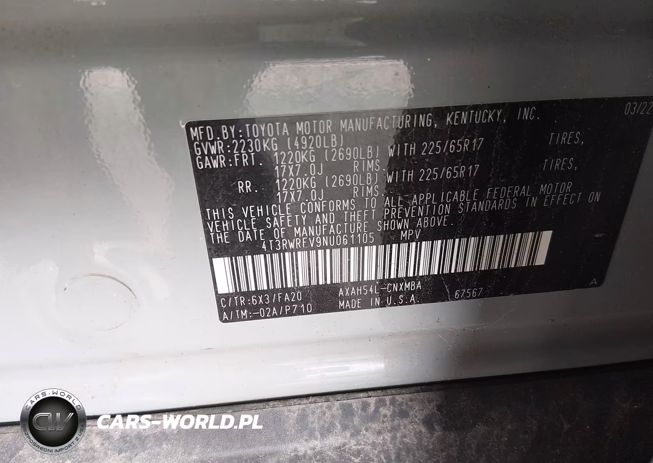 2022 Toyota Rav4 Hybrid Xle VIN:4T3RWRFV9NU061105 - 9