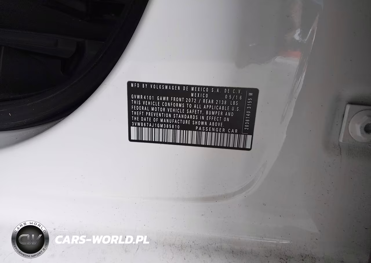 2016 Volkswagen Jetta 1.4T Se VIN:3VWB67AJ1GM385810 - 9