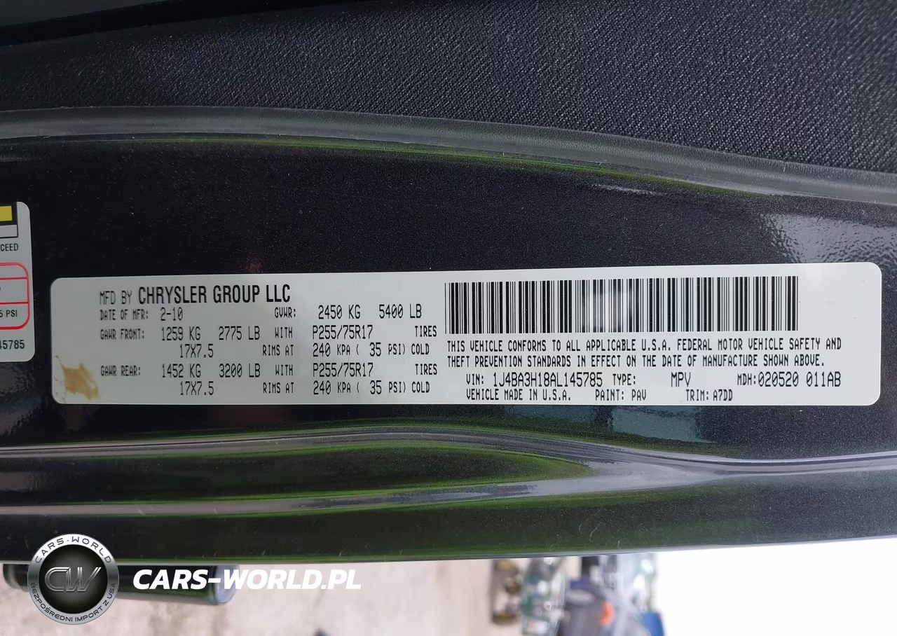 2010 Jeep Wrangler Unlimited Sport VIN:1J4BA3H18AL145785 - 8