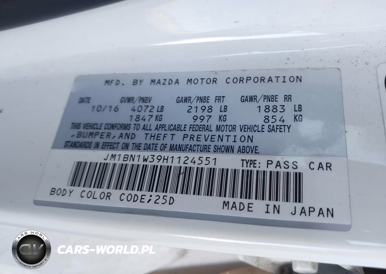 2017 Mazda Mazda3 Grand Touring VIN:JM1BN1W39H1124551 - 9