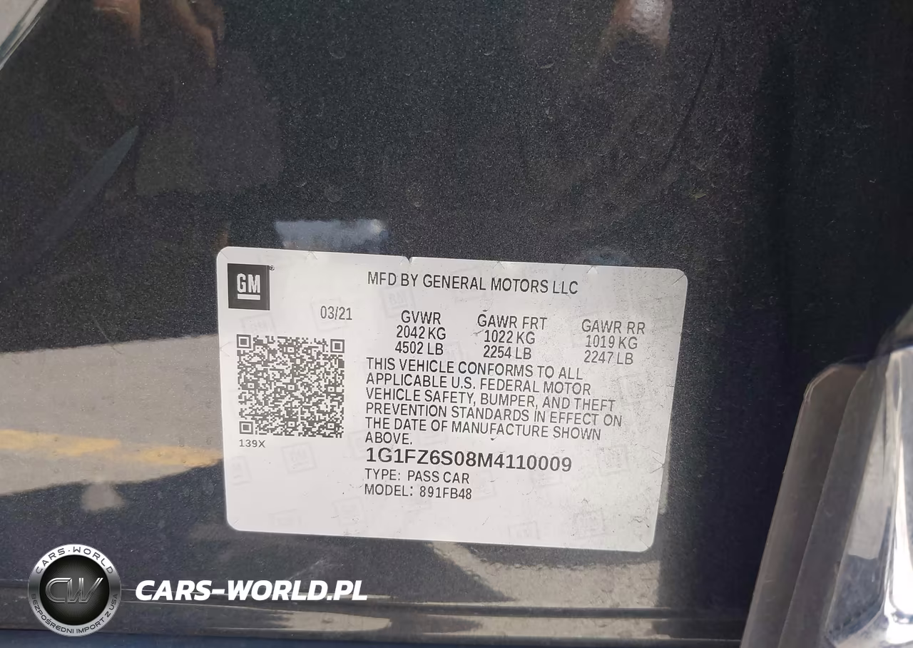 2021 Chevrolet Bolt Ev Fwd Premier VIN:1G1FZ6S08M4110009 - 9