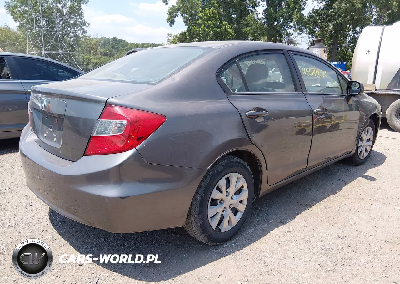 2012 Honda Civic Lx VIN:19XFB2F51CE103703 - 4