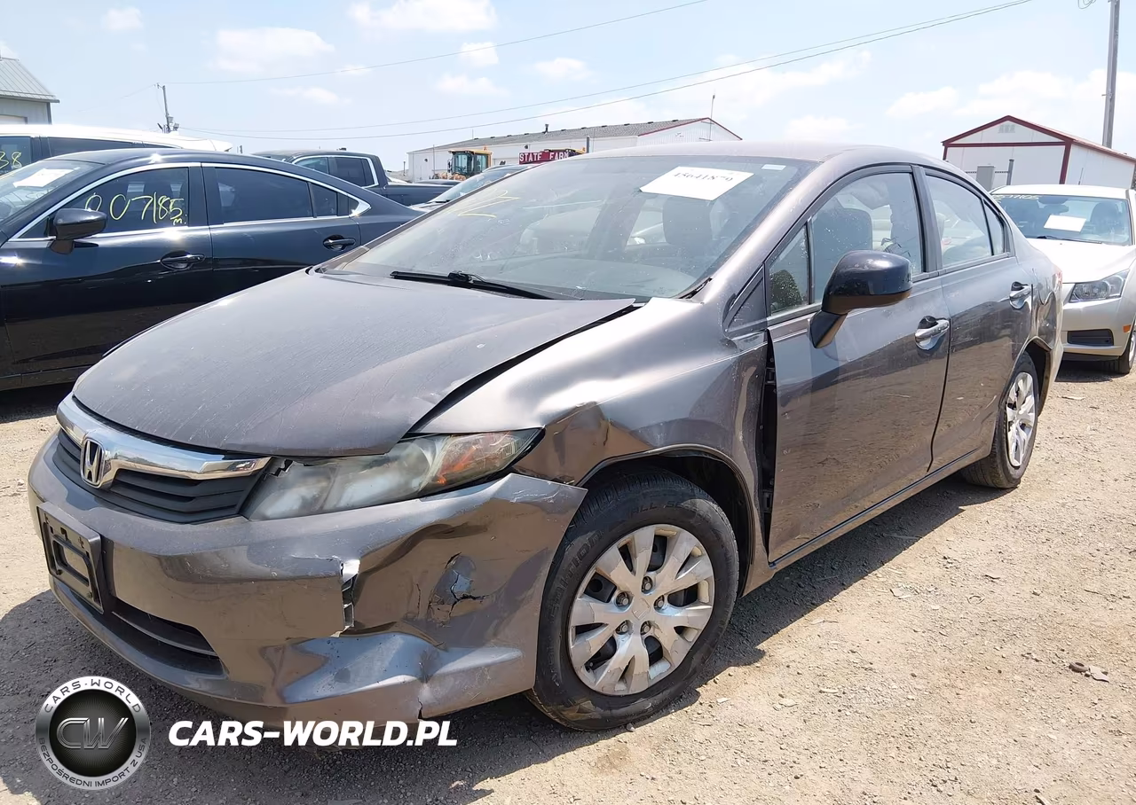 2012 Honda Civic Lx VIN:19XFB2F51CE103703 - 6