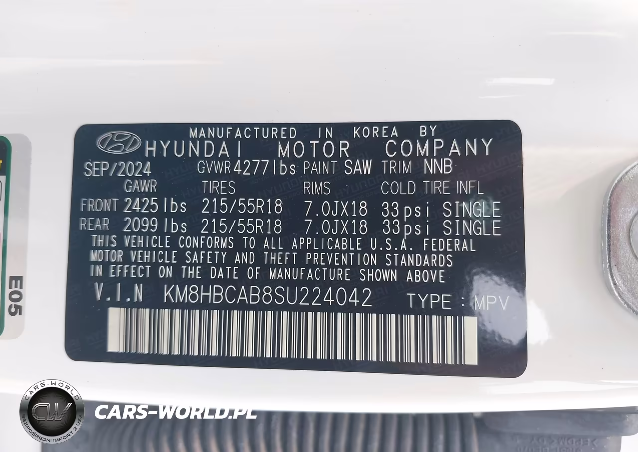 2025 Hyundai Kona Sel VIN:KM8HBCAB8SU224042 - 9