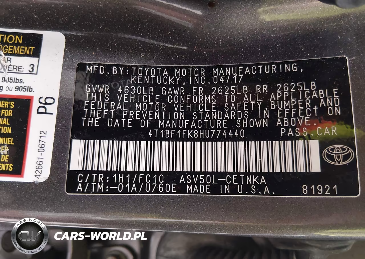 2017 Toyota Camry Le VIN:4T1BF1FK8HU774440 - 9