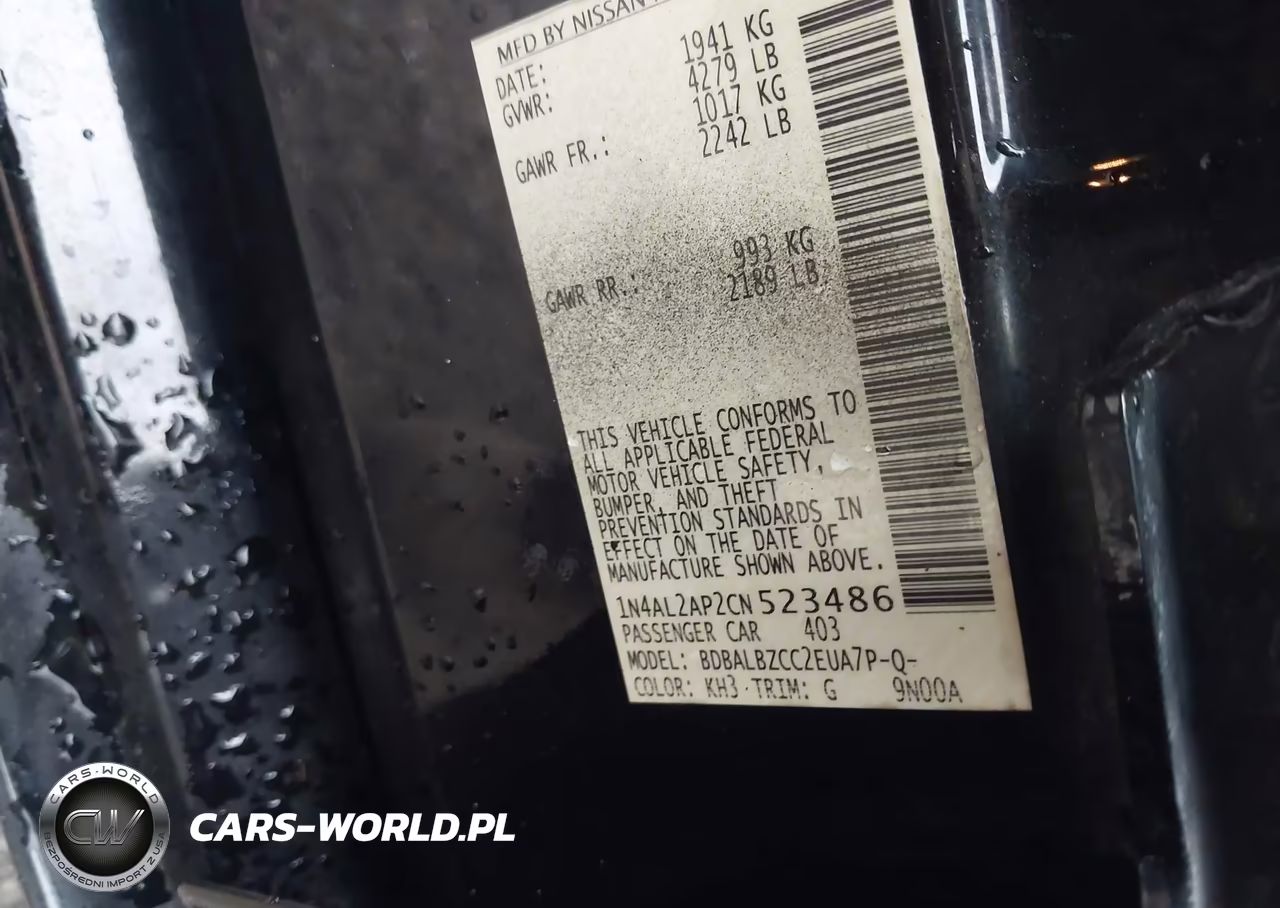 2012 Nissan Altima 2.5 S VIN:1N4AL2AP2CN523486 - 9