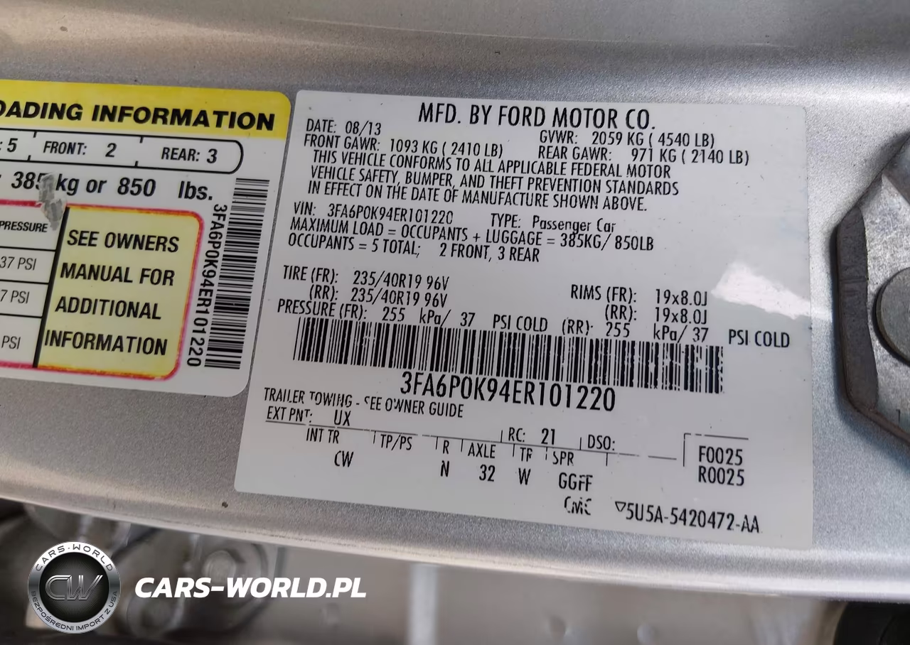2014 Ford Fusion Titanium VIN:3FA6P0K94ER101220 - 9